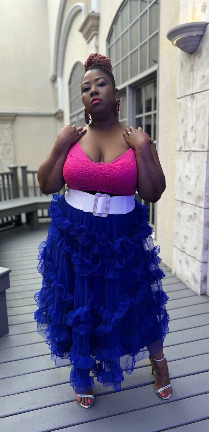Royal Blue Tulle Skirt