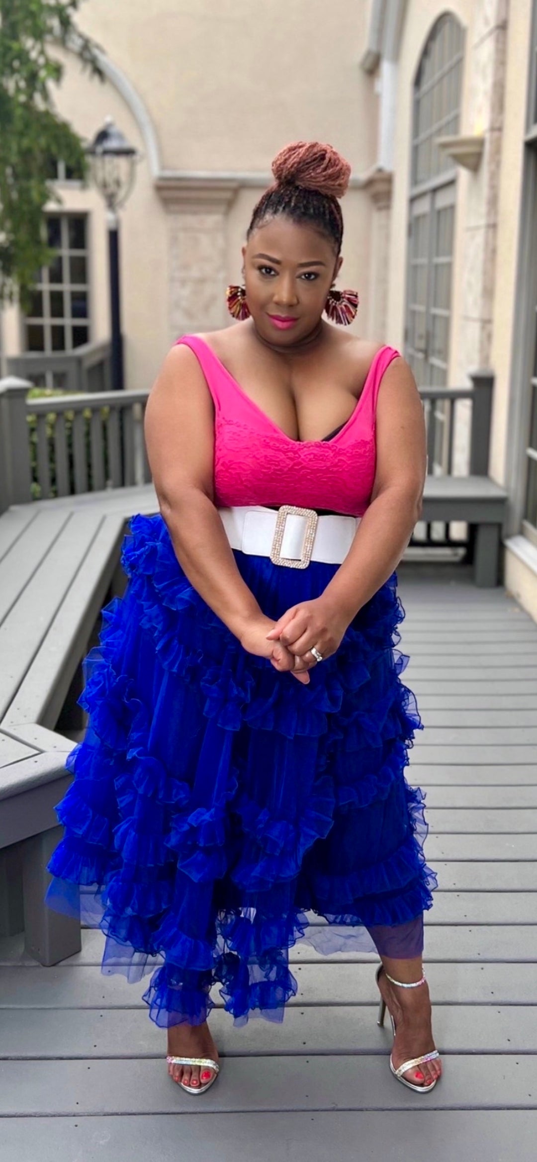 Royal Blue Tulle Skirt