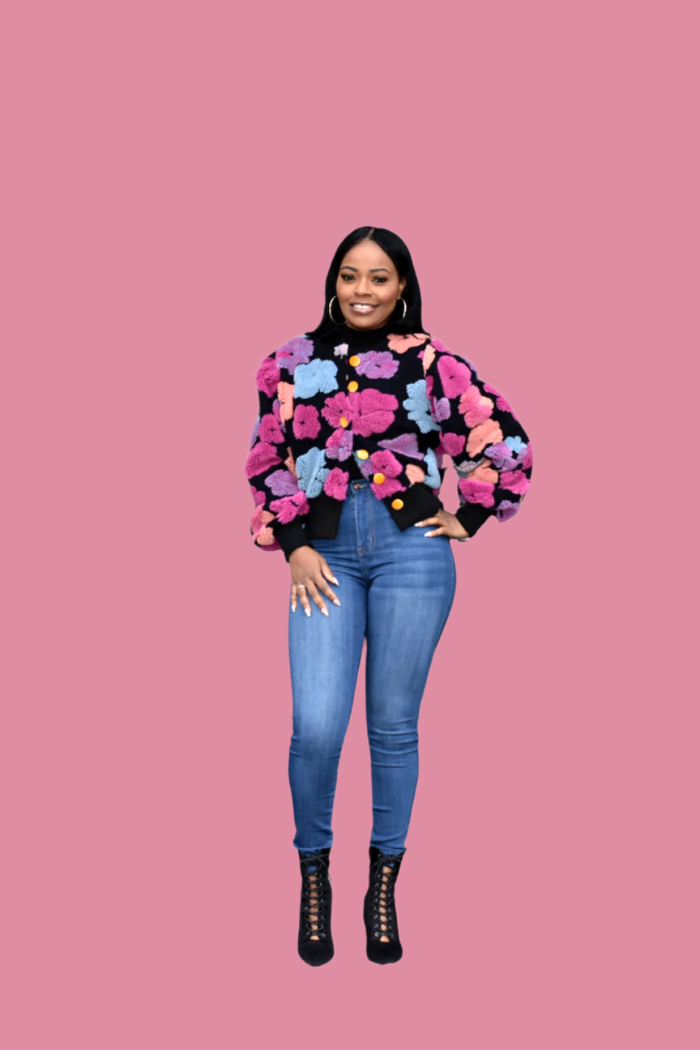 Plus size sales floral bomber jacket