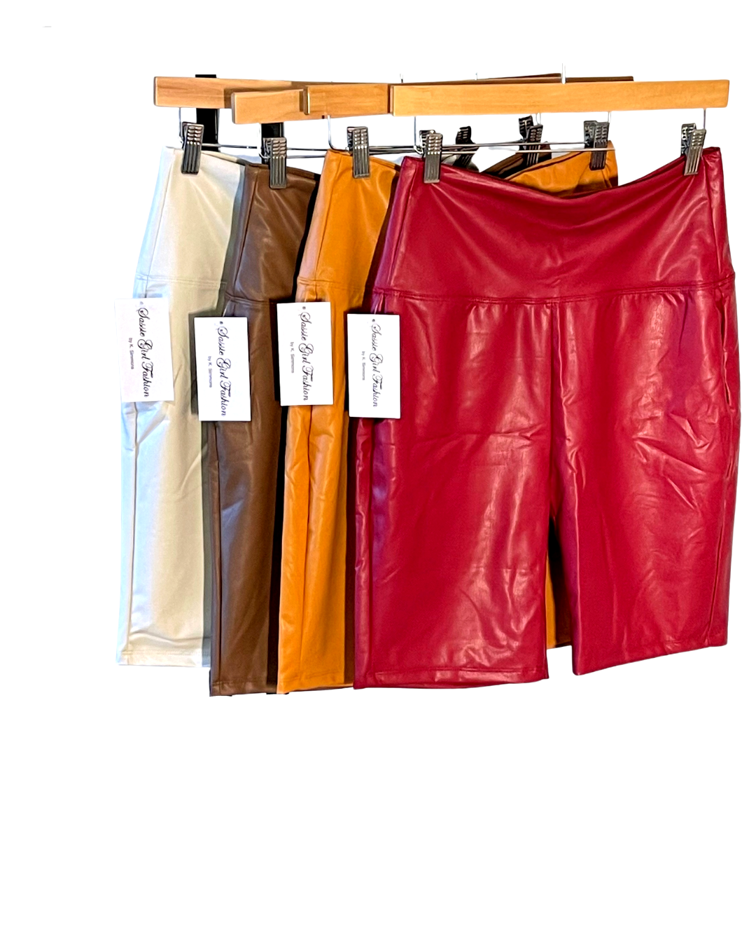 RESTOCKED Vegan Leather High-Waist Shorts